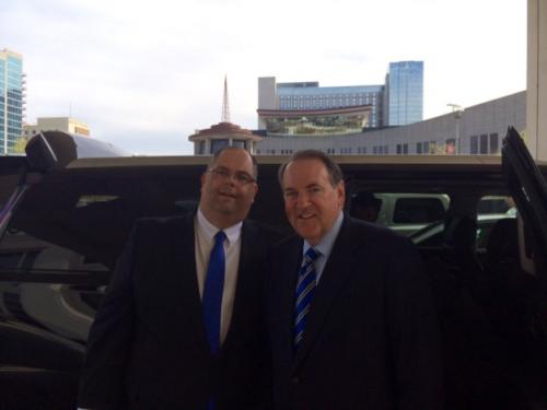 Governor Mike Huckabee and JACO Limousine & Transportation